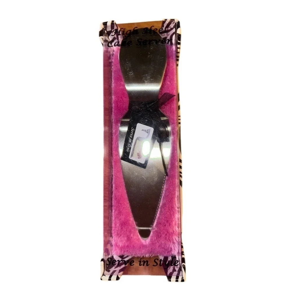 Wild Eye Designs Cake Server Pie Server Zebra Print Heel‎ Removable